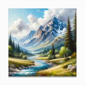 Landscape Painting 38 Canvas Print