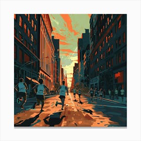 New York City Marathon Canvas Print