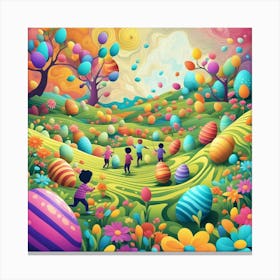 Easter Eggs Canvas Print