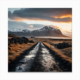 Marathon In Iceland Canvas Print