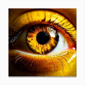 Yellow Eye 7 Canvas Print