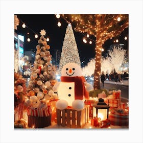 Christmas In Tokyo Canvas Print