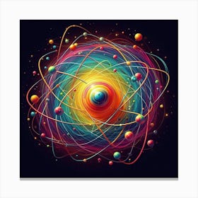 Atoms Canvas Print