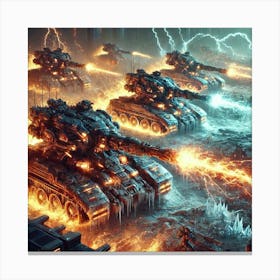 Elemental Convergence Tanks Role Converted Canvas Print