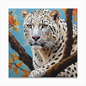 Leopard In A Tree Canvas Print