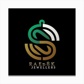 Logo For Raed K Jewelers Canvas Print