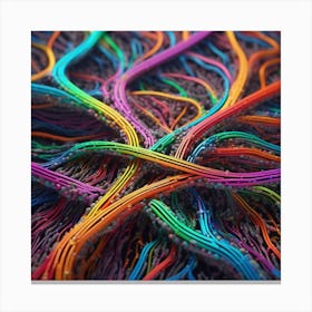 Colorful Wires 39 Canvas Print