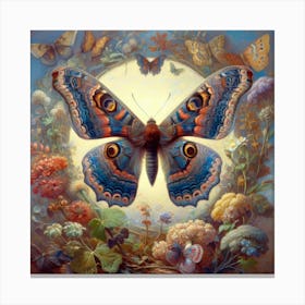 Butterfly In The Garden 5 Canvas Print