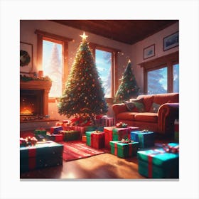 Christmas Tree 50 Canvas Print