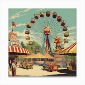 Amusement Park 1 Canvas Print