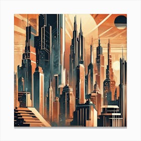 Cityscape 17 Canvas Print