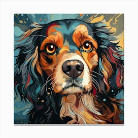 Dog Painting 3 Canvas Print