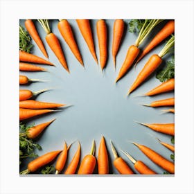 Carrots In A Circle 27 Canvas Print