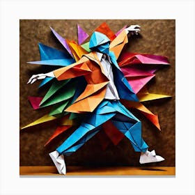 Origami Dancer 54 Canvas Print