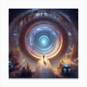 Space Tunnel Canvas Print