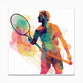 Tennis Player Canvas Print