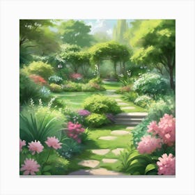 Garden Path 4 Canvas Print