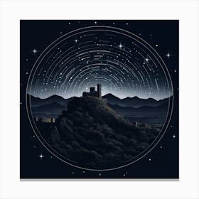 Starlines Over The Citadel Canvas Print