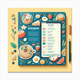 Restaurant Menu Canvas Print