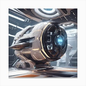 Futuristic Spaceship 23 Canvas Print