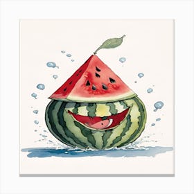 melon smile Canvas Print