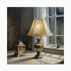 Lamp & Oil Canvas Print