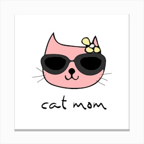 Cat Mom Canvas Print