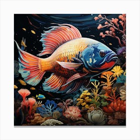 Fishes In The Sea Canvas Print