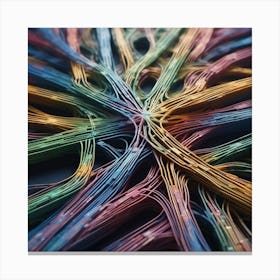 Colorful Wires 17 Canvas Print