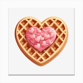 Waffle Heart 6 Canvas Print