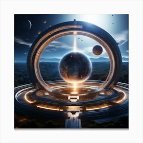 Futuristic Spaceship 58 Canvas Print