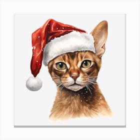 Santa Cat 5 Canvas Print