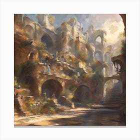 Fantasy City 3 Canvas Print