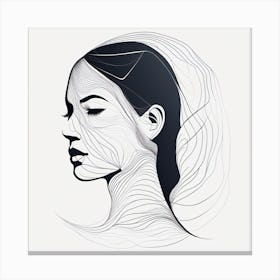 Woman'S Face 1 Canvas Print