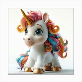 Whimsy Wonderland Unicorn Canvas Print