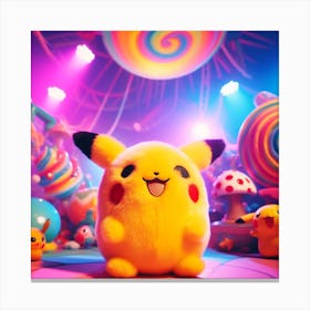 Fluffy pika Canvas Print