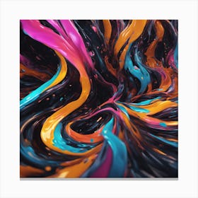 Abstract Swirls 3 Canvas Print