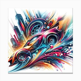 Racing Car Canvas Print