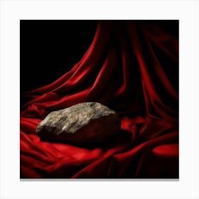 Rock On Red Cloth Canvas Print