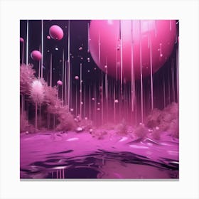 Pink Water Canvas Print