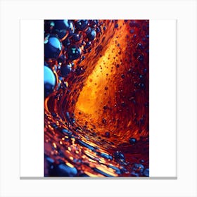 Water Bubbles Canvas Print