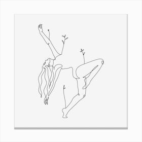 Dance Line Art Canvas Print