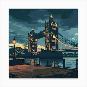 Tower Bridge At Dusk Canvas Print