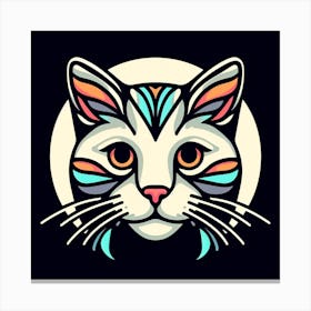 Cat Head Logo Canvas Print