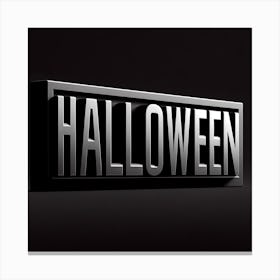 Halloween Sign Canvas Print