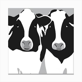 a Cow Couple Canvas Print