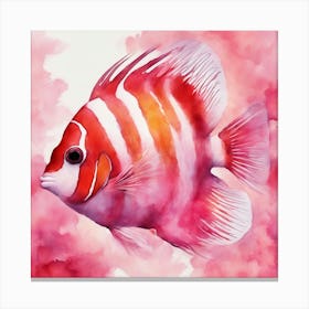 Watercolor Of A Fish Canvas Print