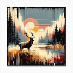 Wild Animal Illustration 244 Canvas Print