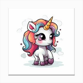 Cute Unicorn 215 Canvas Print