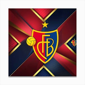 FC Basel 1893 Logo Wall Art 4 Canvas Print